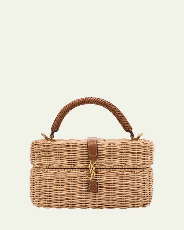 YSL Vanity Bag in Raffia Wicker